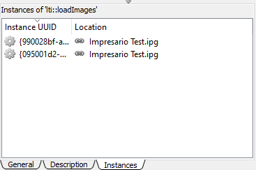 Tab showing macro instances