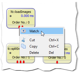 Pin context menu